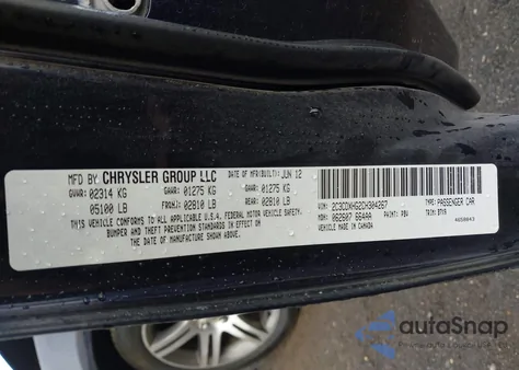 2012 Dodge Charger Sxt from USA, damaged, VIN 2C3CDXHG2CH304267